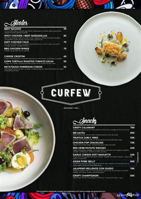 curfew by drunken chef restobar baguio menu|Curfew Restobar By Drunken Chef on Instagram.